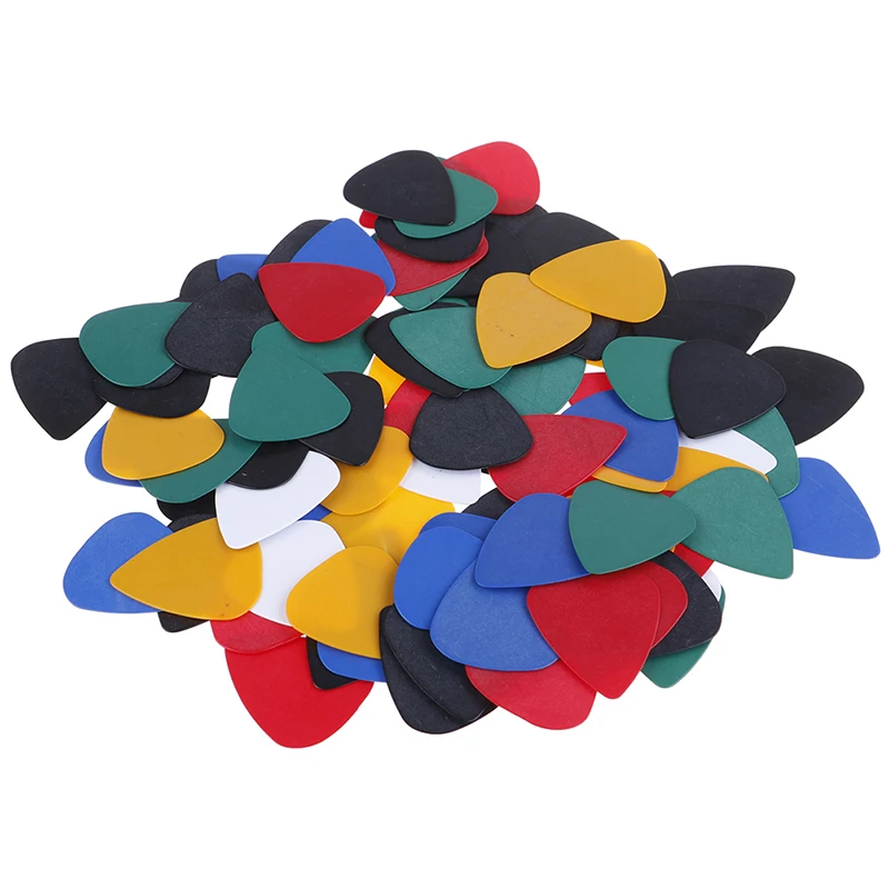 

100 шт. акустический оптом целлулоидный Электрический цветной Гладкий медиатор для гитары медиатор