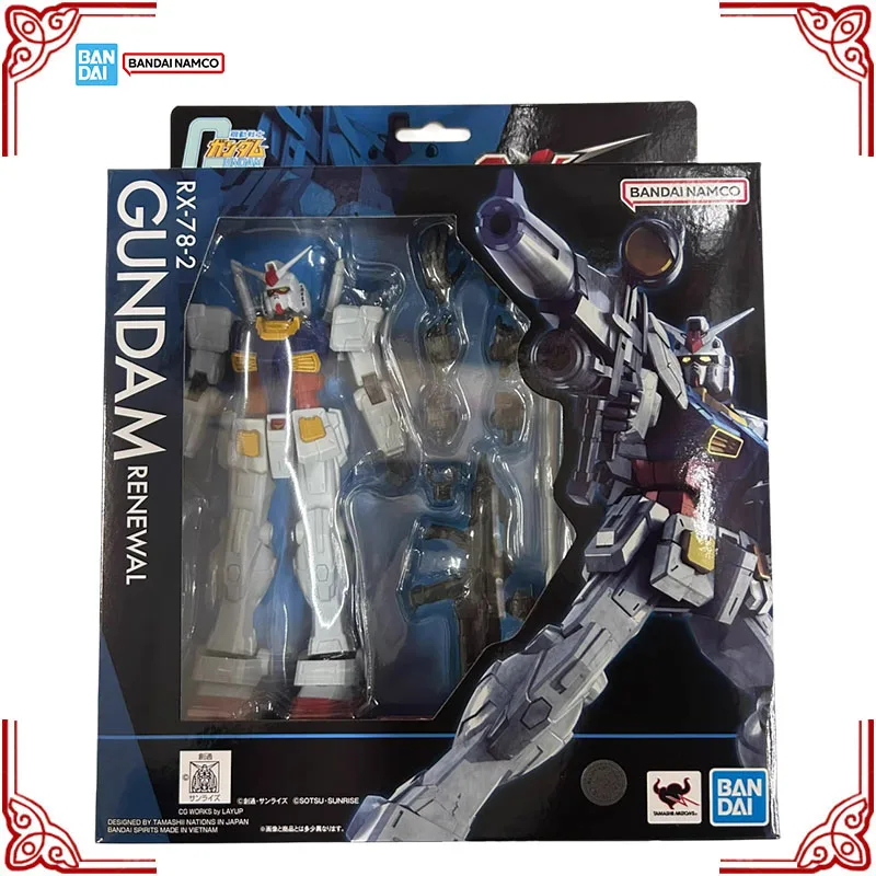 Фото В наличии Оригинальный комплект модели Bandai Gundam Universe GU RX-78-2 Gundam Renewal, коллекция аниме-фигурок, готовая модель игрушки №2