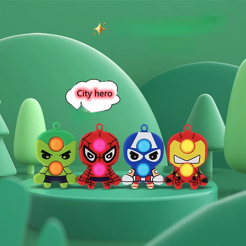 

Marvel Avengers Iron Man Captain America Playable Doll Action Figures Anime Kawaii Children Toys Spiderman Blind Box Hulk Toy