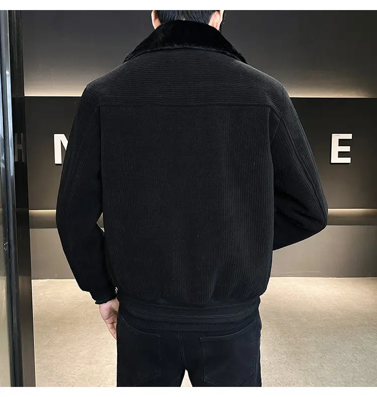 Новая высококачественная пуховая куртка из шерсти и с толстым меховым