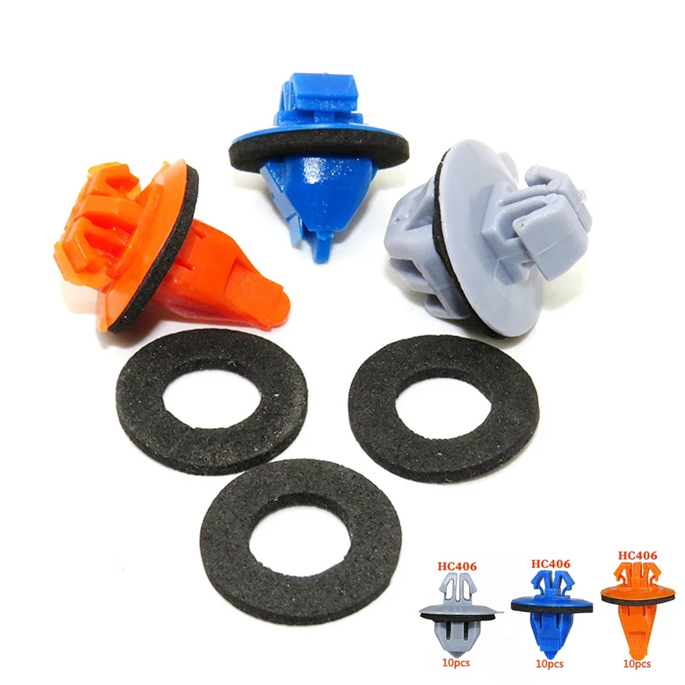 

30 шт., фиксирующий зажим для боковой юбки Toyota, комплект зажимов для ремонта панели 75392-60031 для Toyota Prado 120 4Runner Highlander RAV4