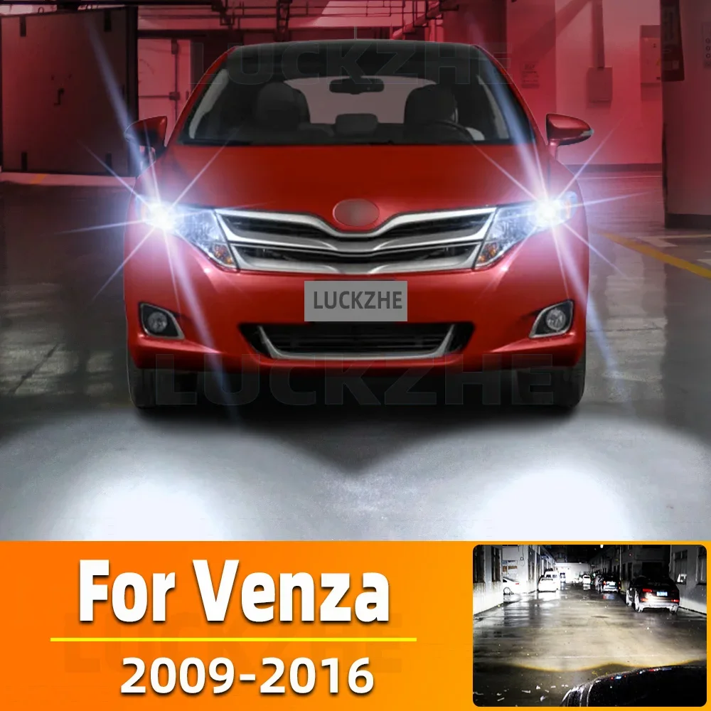 2 шт. для Toyota Venza 2009 2010 2011 2012 2013 2014 2015 2016 автомобильные светодиодные фары дальнего