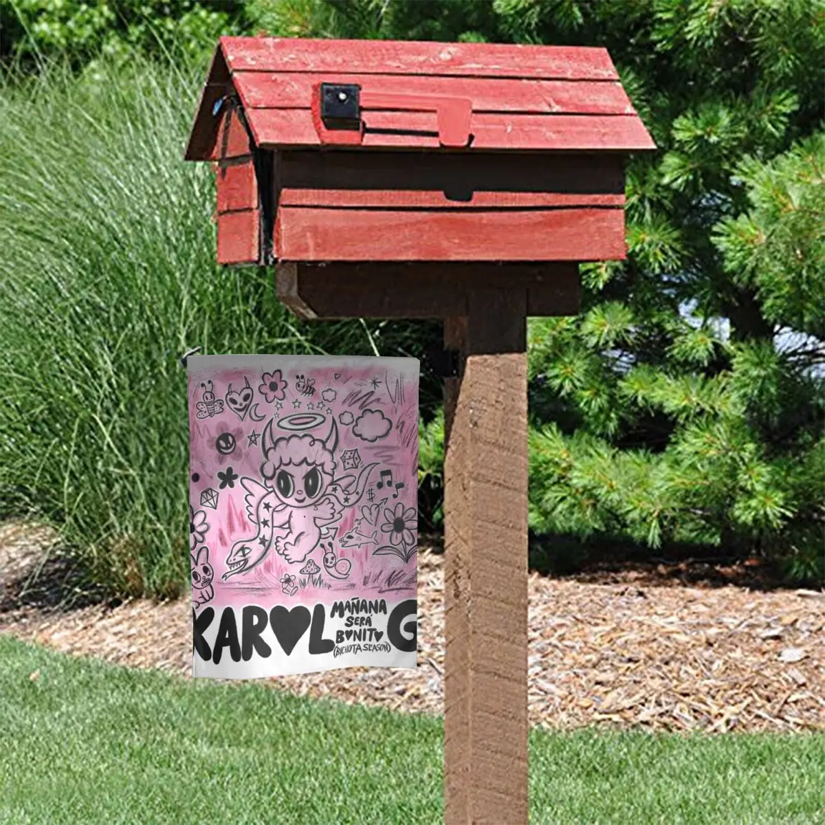 Под заказ всесезонный Садовый флаг Karol G Bichota 12x18 дюймов двусторонний наружный Reggae