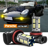 2pcs led fog light blub lamp h8 canbus error free for porsche 911 2004 2012 boxster 987 2004 2012