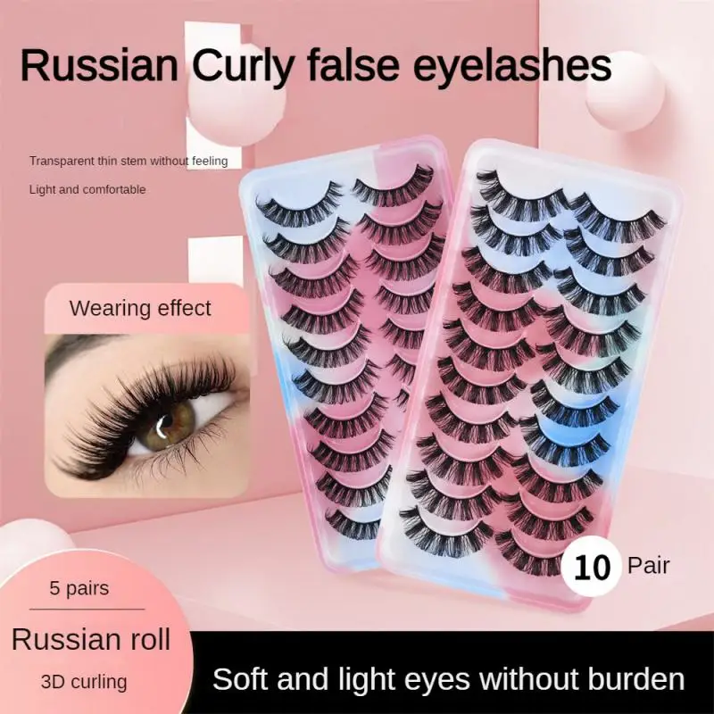 

Eyelash Natural Thick Curled False Eyelashes Dense Realistic Eyelash Extension Curling Large Curvature
