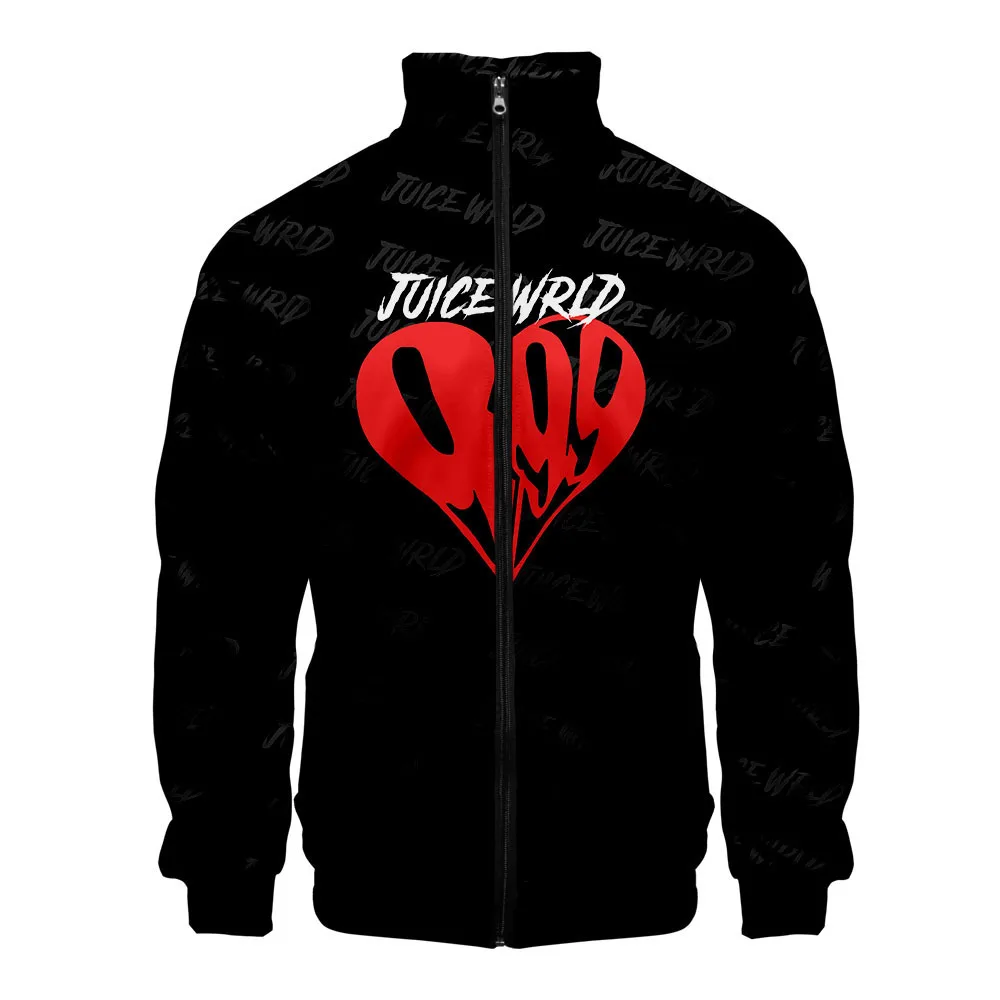 

Juice Wrld Jacket Coat Men Women Hip Hop Popular Zipper Sweatshirt Streetwear Autumn Loose Clothes Fashion Stand Collar Jacket