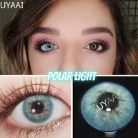 2pcs1pair lenses with diopters gray color myopia contact lenses aurora europe seriers eye color contact lenses yearly uyaai