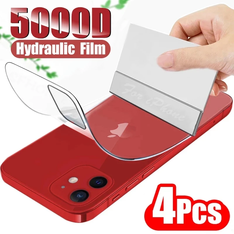 

1-4Pcs Full Cover Hydrogel Film for IPhone 11 13 Pro Max 12 Mini Screen Protectors for IPhone 7 Plus XS XR X Back Film Not Glass