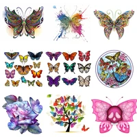 fashion clothes printing butterfly patch jeans iron on transfers for clothing thermoadhesive patches on clothes diy sticker