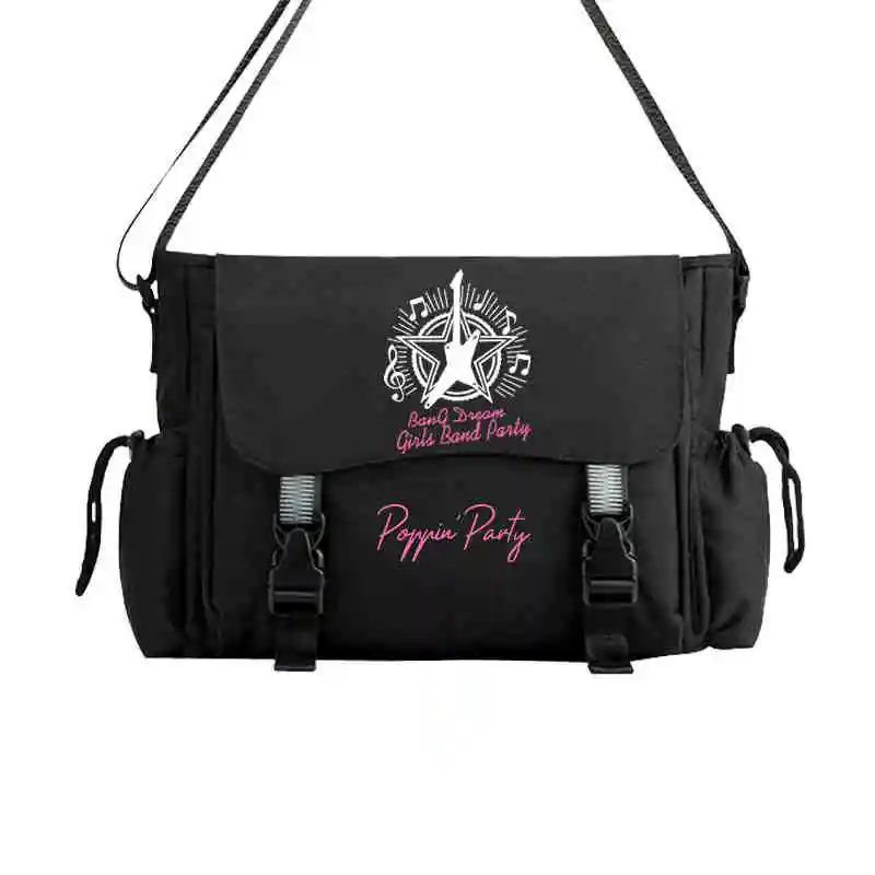 Аниме BanG Dream Roselia Bangdream для мужчин и женщин черная сумка на плечо школьная хранения