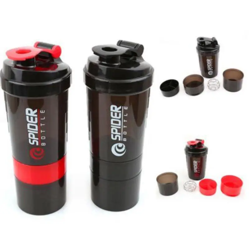 

AA Fashion 600ml Plastic Useful Sport Gym Protein Powder Shaker Mixer Cup Bottle
