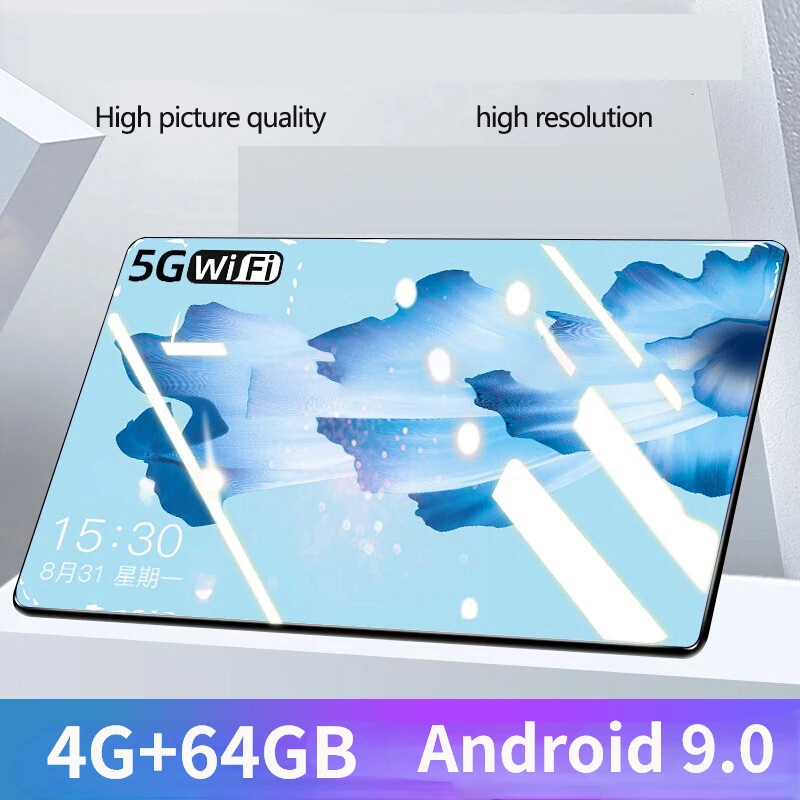 2023 New 4G+64GB Android 9.0 Tablet PC Octa Core 10.1 Inch 4G Full Netcom Game Internet Class Tablet