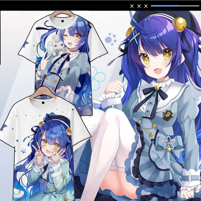 

Anime Amamiya Kokoro 3D Print T Shirt Women Men Summer Fashion O-neck Short Sleeve Funny Tshirt Graphic Tees Streetwear Cosplay