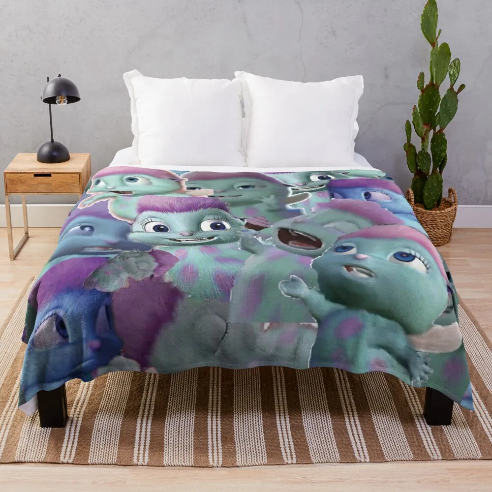 

Bibble Collage Throw Blanket Picnic Blanket