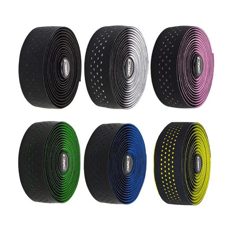 

CNC Road Bike Tape Handle Bar Wrap 2350mm Bicycle Handlebar Tape + 2 Plug Non Slip Breathable Wraps Straps Cycling Accessories