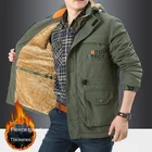 2021 зимний костюм для активного отдыха, плюшевое плотное Мужское пальто, ветрозащитная Водонепроницаемая Мужская Большая куртка с несколькими карманами