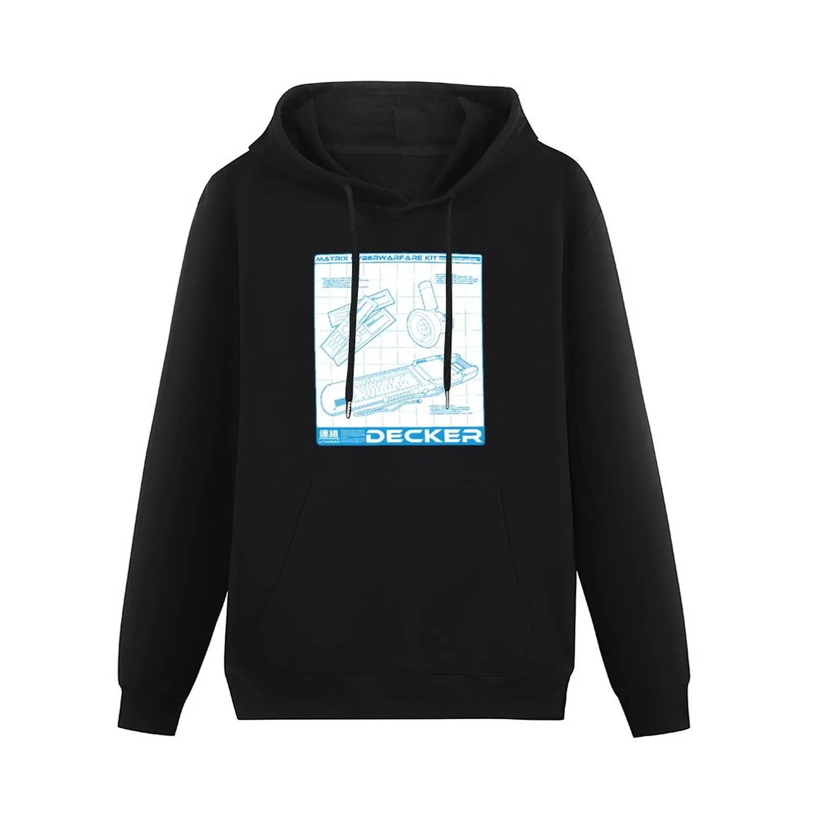 Shadowrun - Decker Shirt (Версия 1) пуловер с капюшоном корейская одежда мужская толстовка