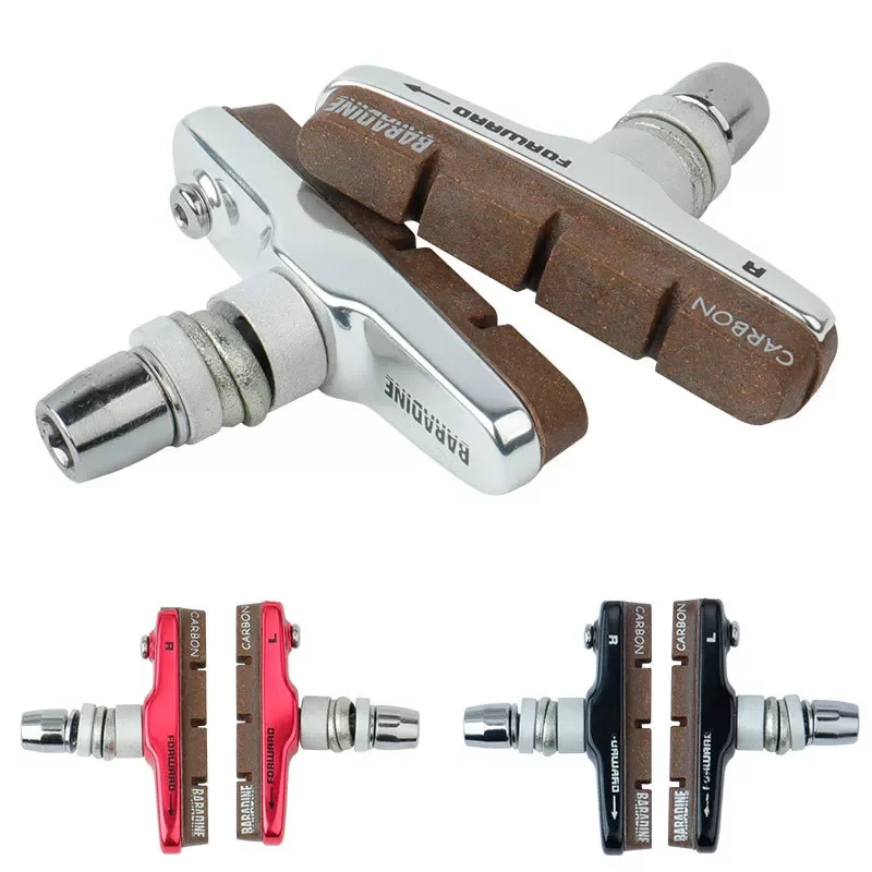 

fiber wheel brake shoes Replaceable noise reduction road bike carbon wheel V clamp brake pad fit fold bike