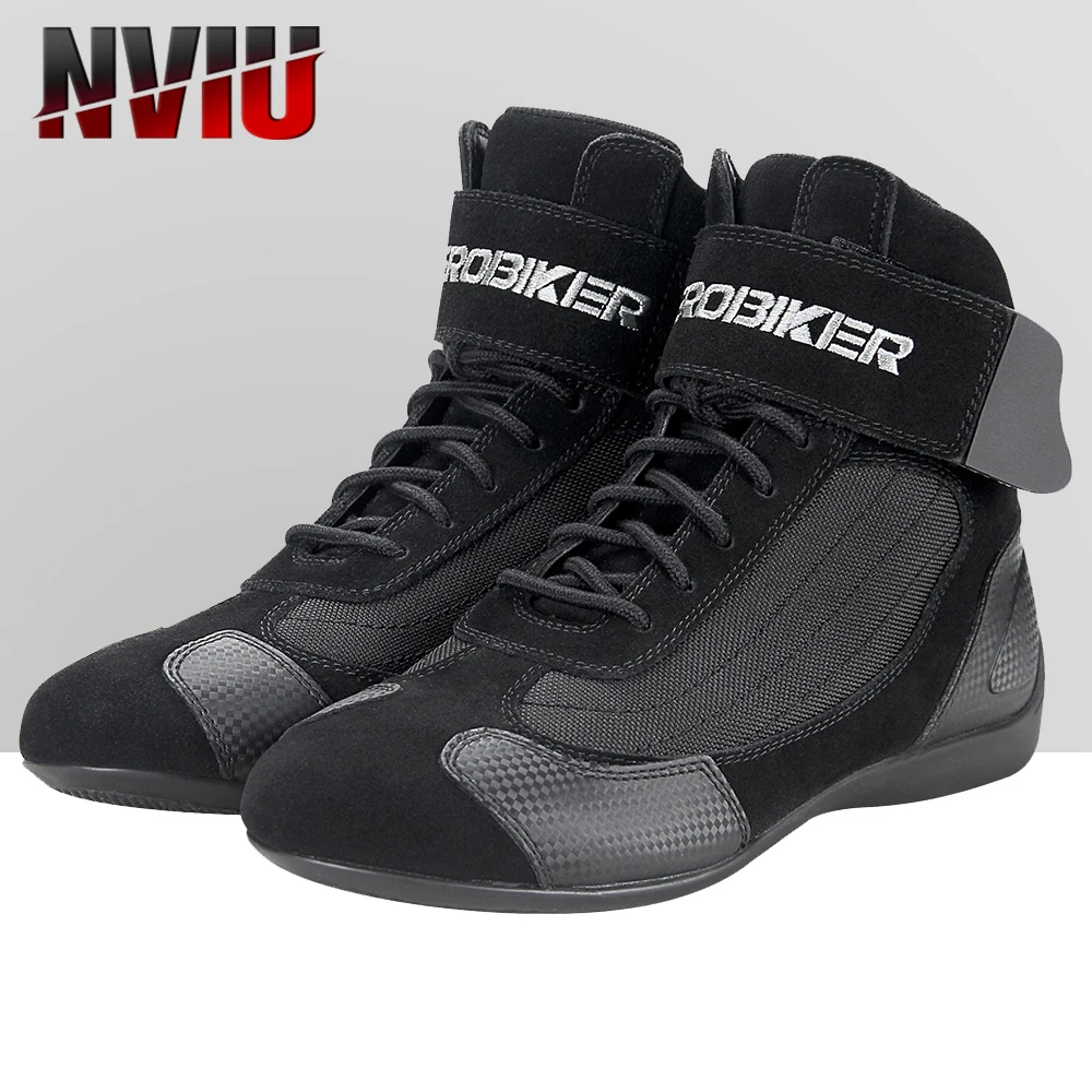 

Motorcycle Boots Men Casual Breathable Motorbike Motocross Bicycles Downhill Riding Cruiser Shoes Moto Outdoor Sports Boots