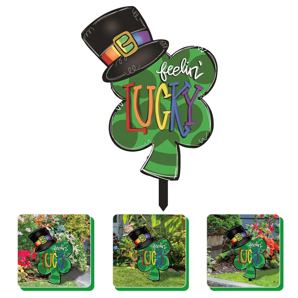 

Day Decorations Sign Yard St S Patricks Patrick Decor Outdoor Shamrockparty Stakes Paddys Lawn Pattysignswelcome