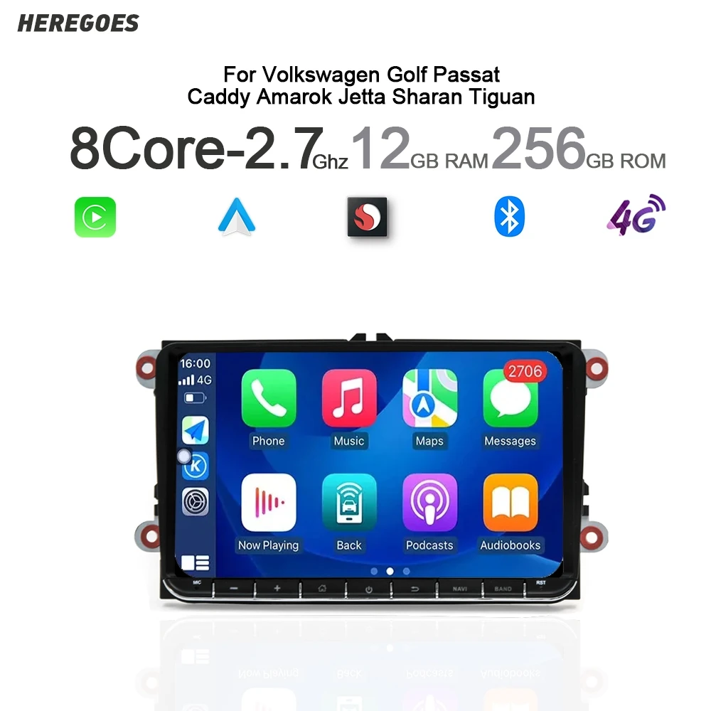 Автомагнитола 2 din для VW Passat B7 B6, мультимедийный плеер с GPS ...