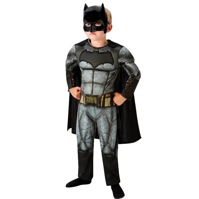 

Детский костюм супергероя летучая мышь Темный рыцарь Хэллоуин косплей костюмы для мальчиков из аниме искусственное платье для ролевых игр костюм из искусственной маски
