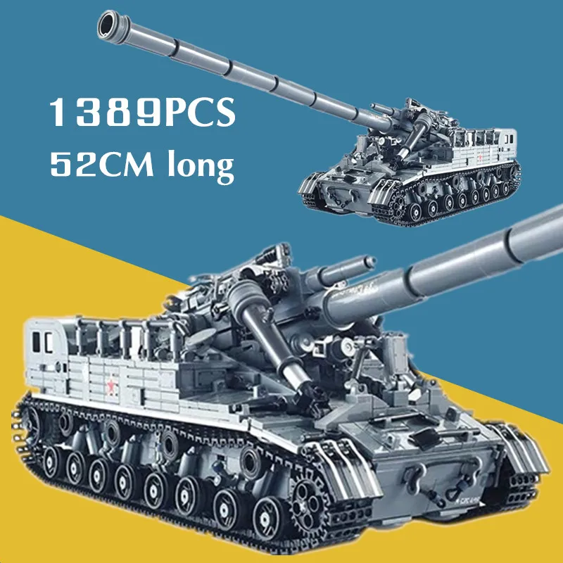 

New Technical Military Toy Missile Tank Weapons Toys KV-2 GUN Tank Model Swat Aircraft Building Blocks Bricks Children Kid Gift