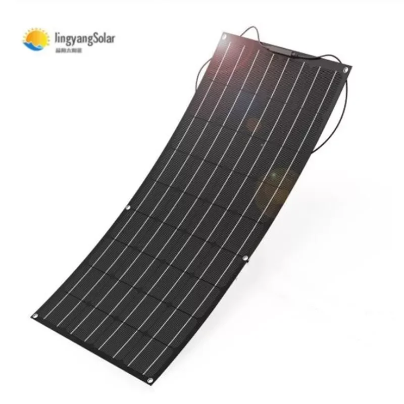 

2023New solar panel 100w 200w 18v 24v, flexible solar panel made of ETFE material, ETFE flexible solar panel for 12V battery cha