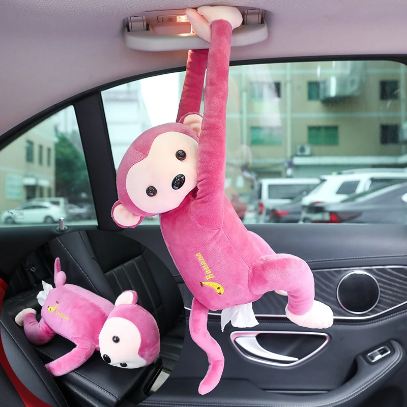 

Car Accessories Long-Arm Monkey Car Seat Backrest Tissue Box Car Decoration