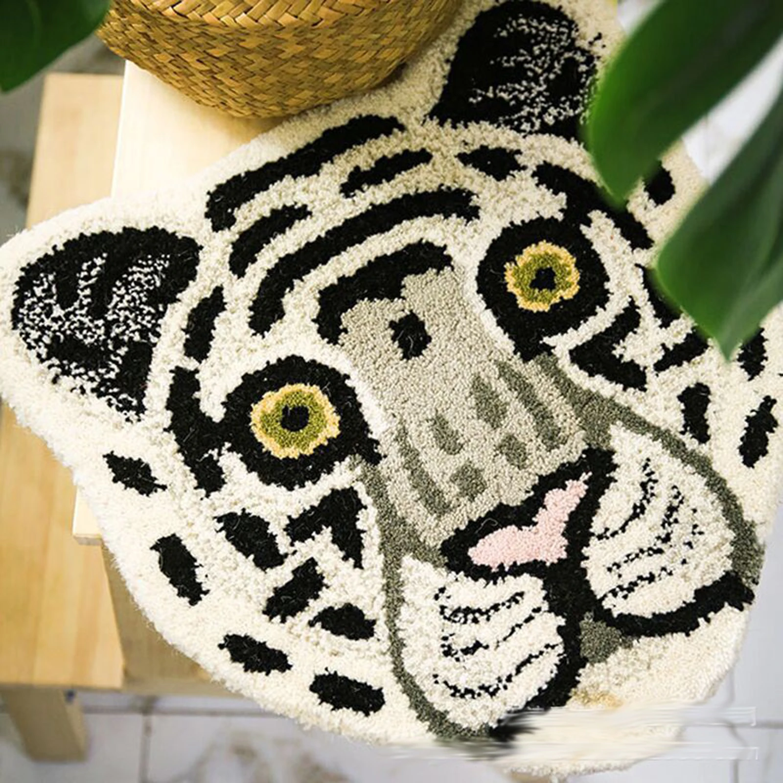 Плюшевый коврик с животными Модный милый мультяшный тигр Лев мягкая ванная