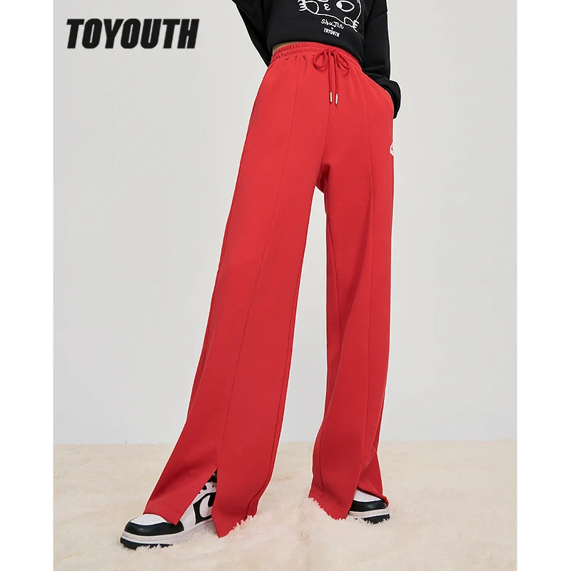 

Женские спортивные брюки с эластичным поясом, с вышивкой