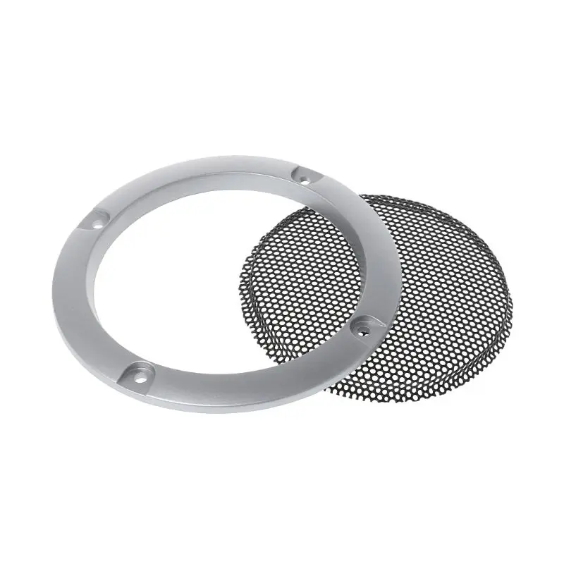 

2PCS Speaker Grills 3" Protective Subwoofer Frame Grille Cover Steel Mesh Decorative Circle DIY Accessories