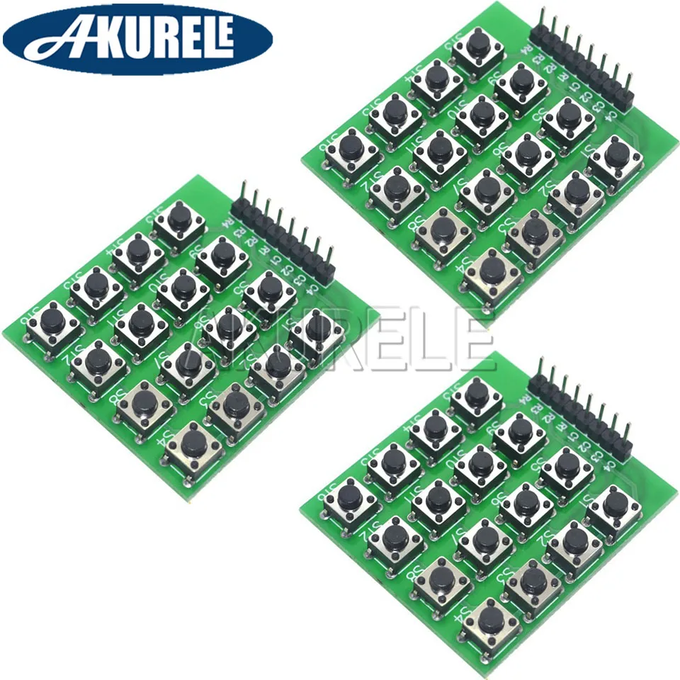 3 шт. 8pin 4x4 4*4 Матрица 16 клавиш клавиатура с кнопочной панелью, модуль макетной платы, внешнее расширение, фотография, Набор для творчества, клавиатура, Новинка