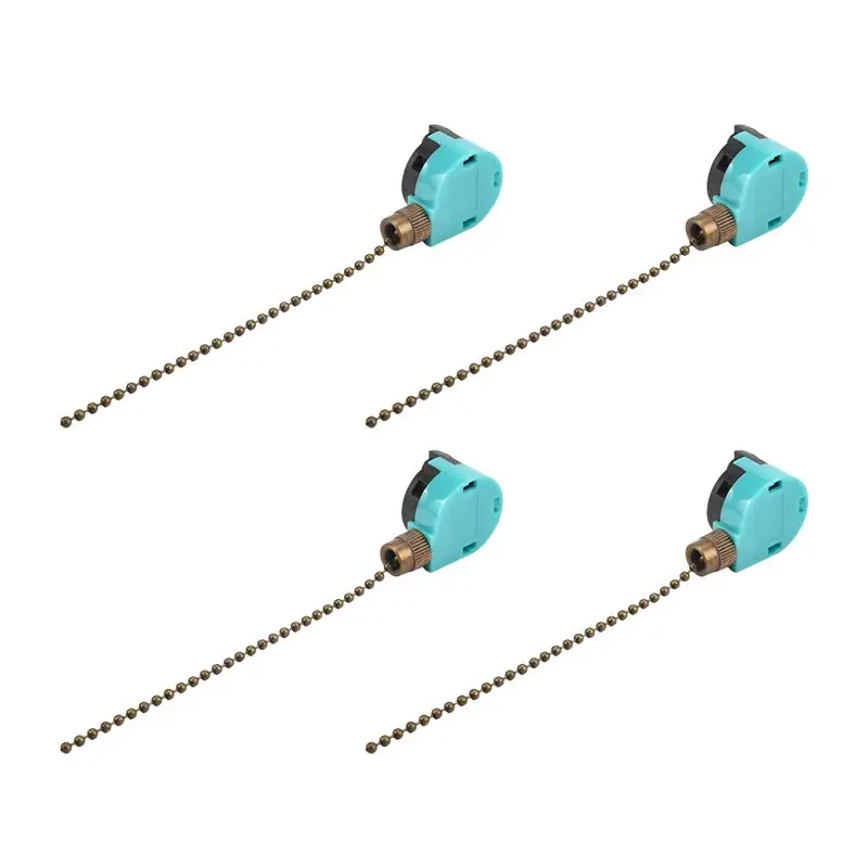 Фото ABUL-4 шт. Переключатель для потолочного вентилятора Zing Ear ZE-268S6, 3 скорости, 4 провода, цепной выключатель с регулировкой скорости, запчасти для бытовой техники №1