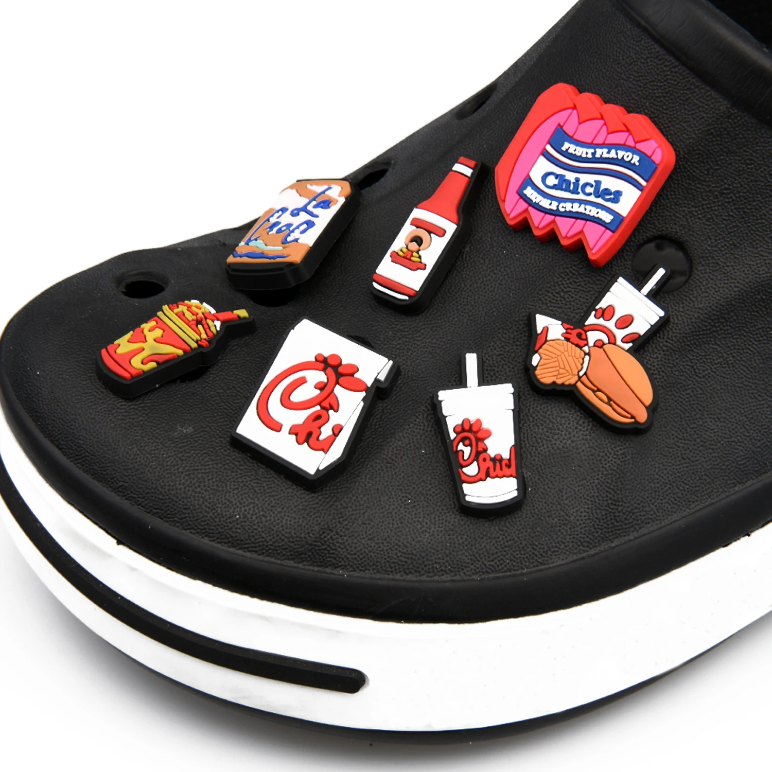 Mexican Women Croc Shoe Charms Jamaica Mexico Flag Shoe Decorations Burger Drink Snake Food Bracelet Accessories Best Friends