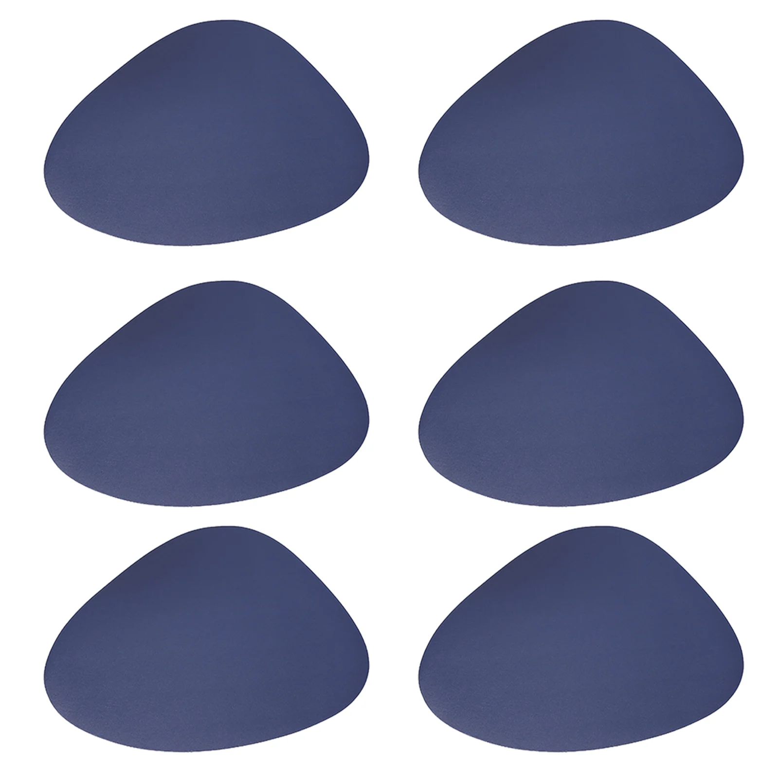 

6pcs Nordic Style Wipeable Washable Non Slip Kitchen Home Decoration Faux Leather Heat Resistant Dining Table Placemat Set
