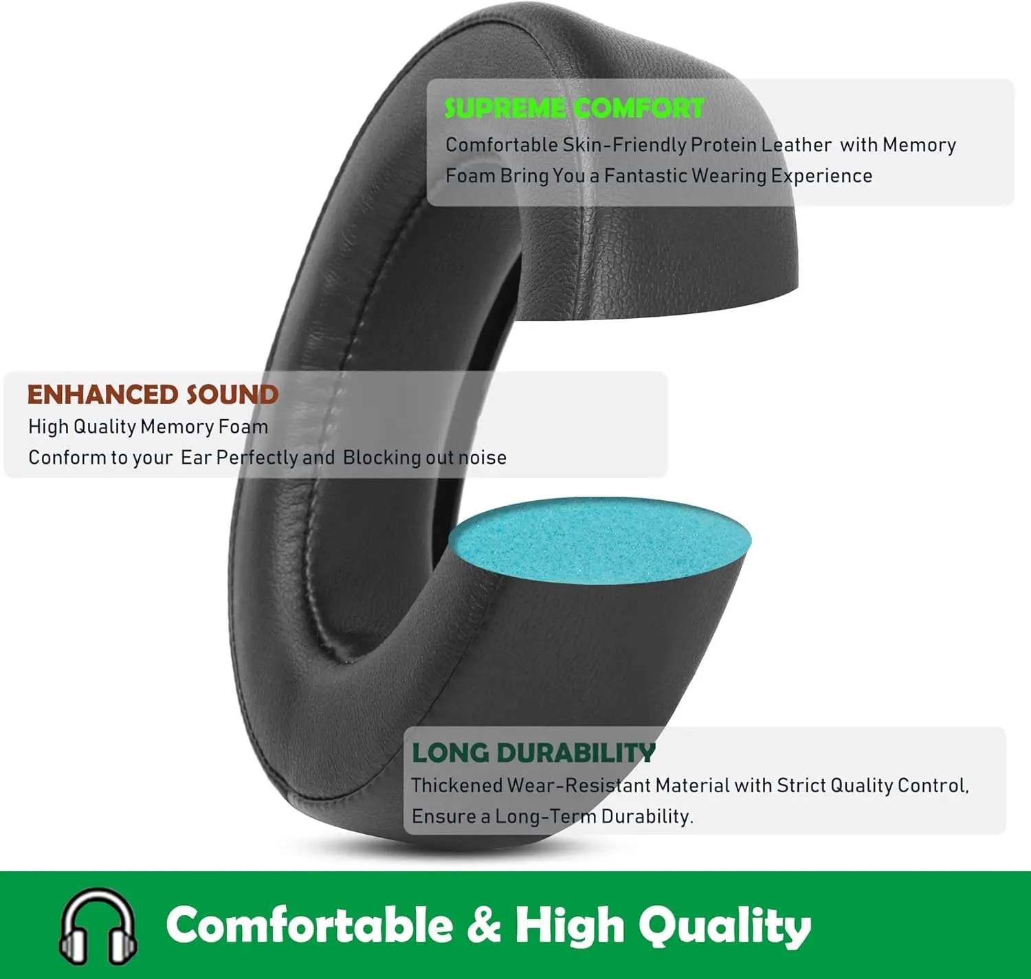 Сменные амбушюры для Corsair HS50 Pro HS60 HS70