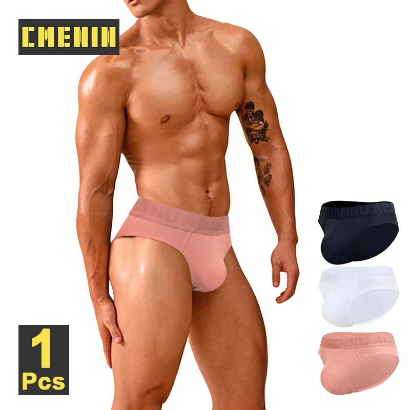

CMENIN Sexy Modal Male Underwear Men Briefs U Convex Gay Men's Panties Breathable Soft Low Waist Mens Brief Sissy Bikini Brief