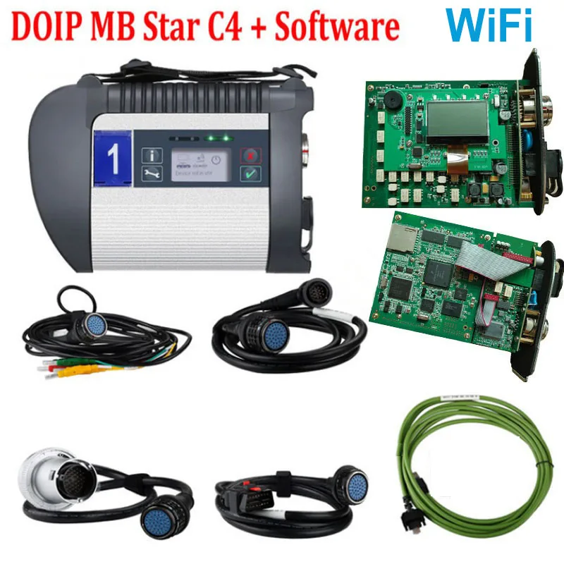 

MB star c4 DOIP plus SDConnect wifi function Diagnostic Tool MB SD C4 HDD SSD with Free Monaco software for Car/Truck2022.03