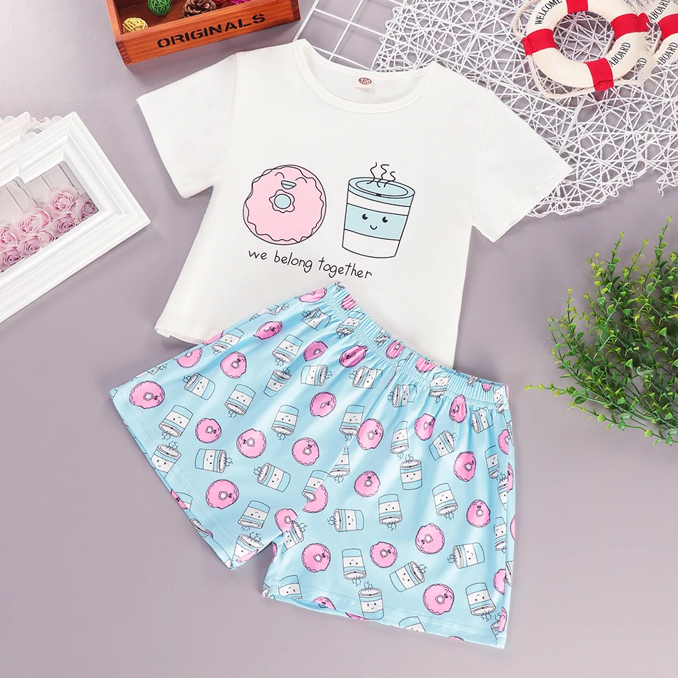 Cartoon Pajamas Clothing Kids Summer Set Boy Girl Home Wear Cotton Soft Costume Suit Night Toddler Conjunto Infantil Nightgown enlarge