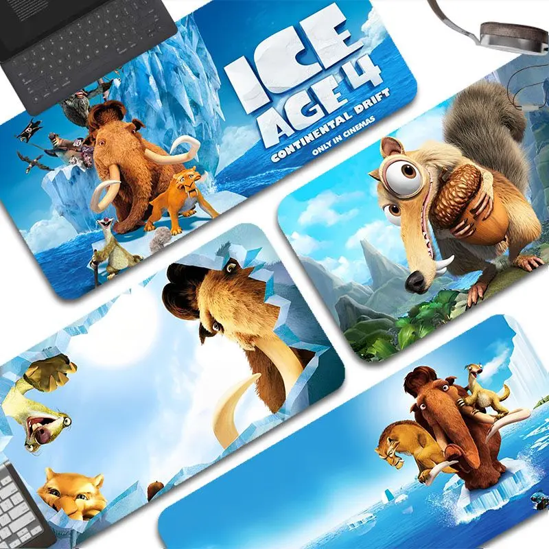 

Disney Ice Age Non-slip Lockedge PC Gaming Mouse Pad Gamer Desk Mats Keyboard Pad Mause Pad Muismat Padmouse Desk Play Mats