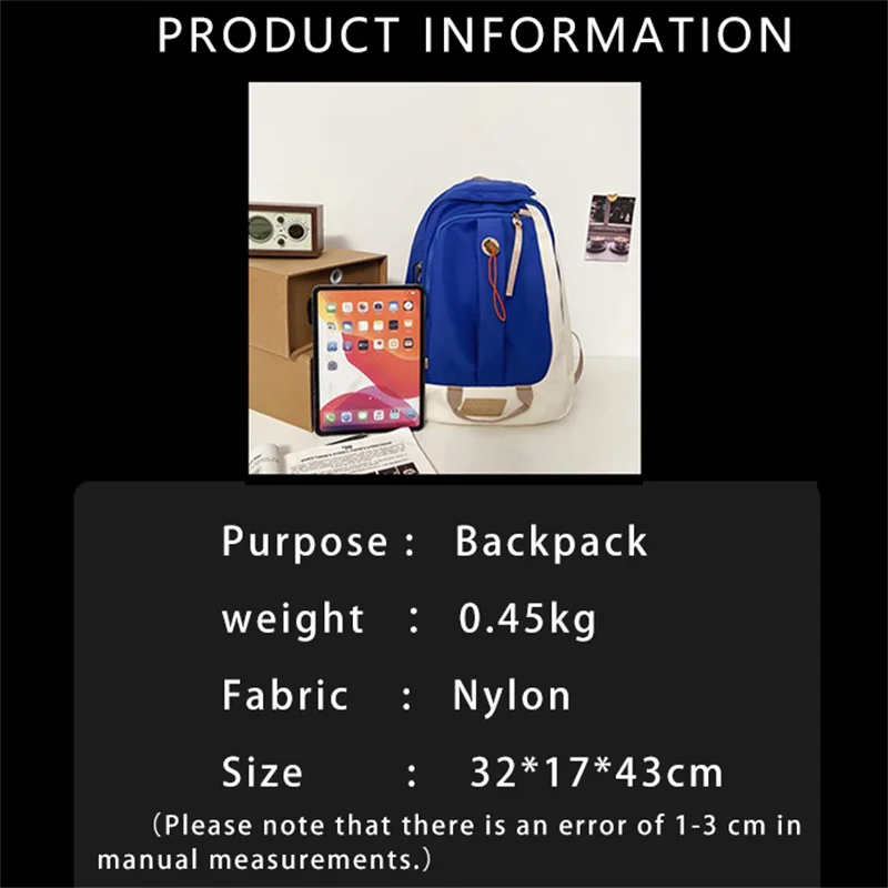 TRAVEASY Nylon Women Travel Backpack Middle Schoolbags Teenage Girls Cool Women Girls Ladies Bookbags Large Capacity Solid Color