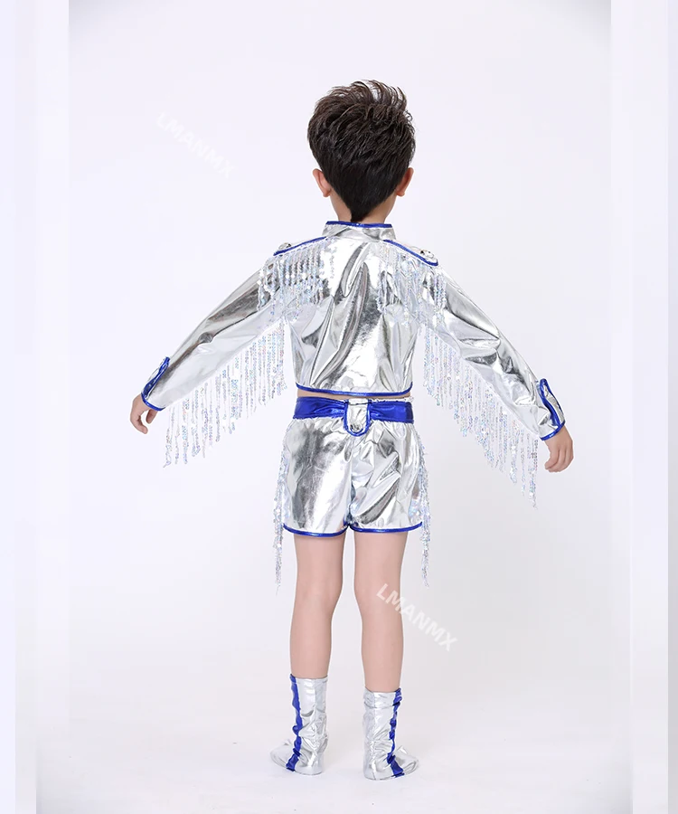 Детское платье для джазовых танцев детское уличное с блестками мальчиков и