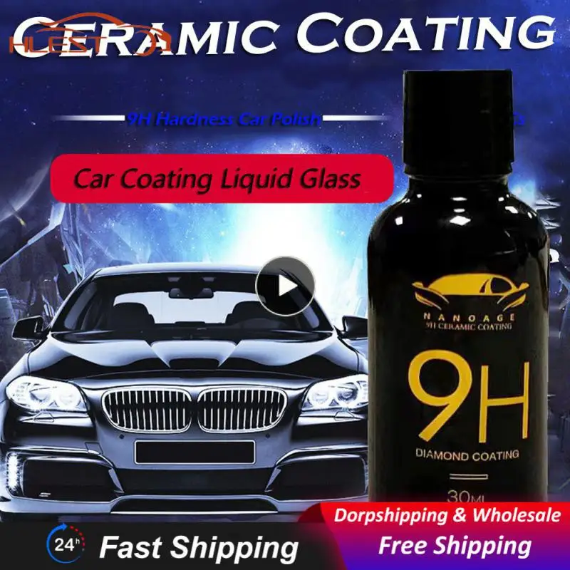 

1~6PCS Car Refurbishing Tool Car Care Kit Nano Hydrophobic 9h High Gloss Coating Protection 30ml Ceramic Coating Premium