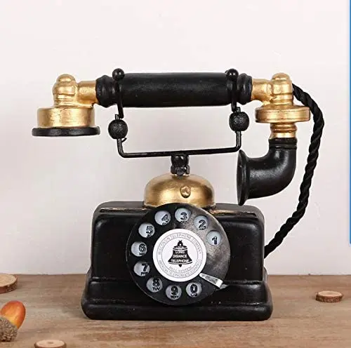 

Large Creative Retro Decorative Phone Model Telephone Wall Decor, Vintage Rotary Telephone Decor Statue Artist Antique Phone