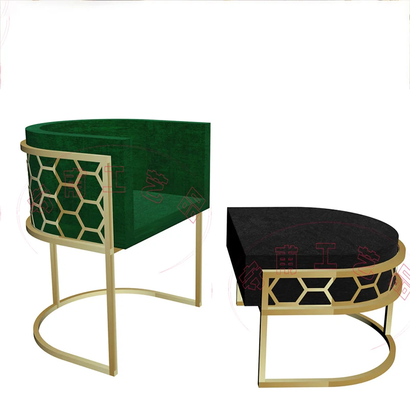 

Modern Dining Living Room Chairs Fabric Light Single Outdoor Chair Designer Bedroom Simple Outdoor Individual Furniture LSL200YH