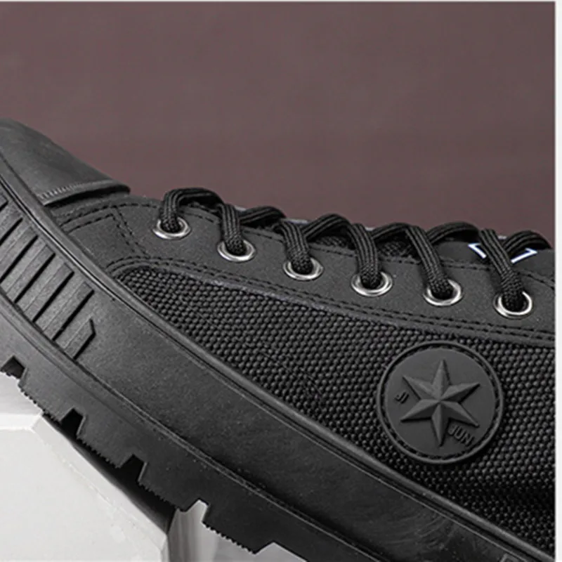 Мужские парусиновые туфли мягкая подошва обувь для вождения на шнуровке Рабочая