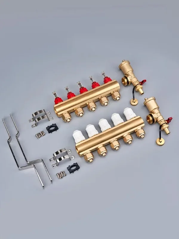 Латунный профиль разделитель воды для подогрева пола видимый Поплавковый