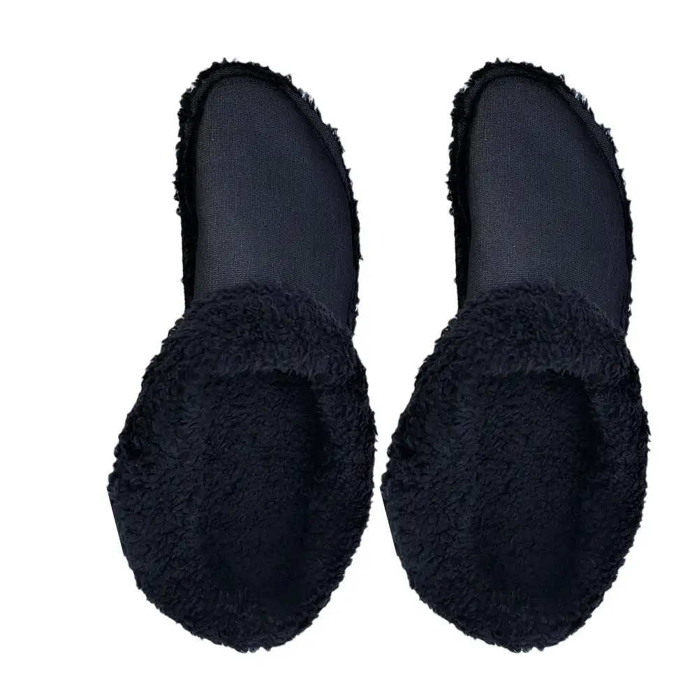 Furry Croc Liners Insoles Inserts For Fur Lined Shoes Clogs 1pair Slippers Plush Liner Winter Warm Shoe Cover images - 6