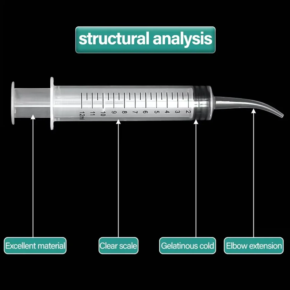 5/10 шт. одноразовый пластиковый локтевой шприц 12cc стоматологический эндодон